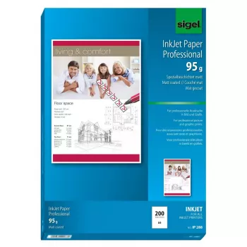 Printēšanas papīrs A4 Sigel IP288 Matēts 200 loksnes Balts