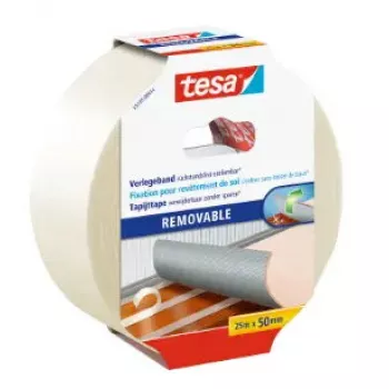 Līmlente Tesa 55735-00014-11, polipropilēna (PP) balta, 25 m × 50 mm, iekštelpu marķēšanai