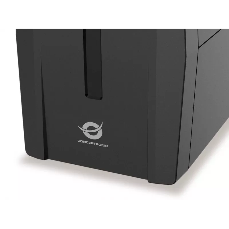 Conceptronic ZEUS01G 650VA 360W UPS, 2x Lielbritānijas kontaktligzda, HID USB, RJ45 Ienākošais/Izejošais, AVR