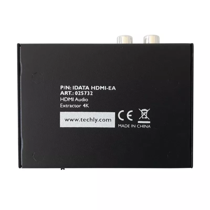 Techly Audio Extractors HDMI SPDIF + RCA R/L IDATA HDMI-EA, 5 V, 77 mm, 64 mm, 23 mm, 351 g