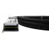InfiniBand/optiskās šķiedras kabelis BlueOptics QSFP-4SFP10G-CU3M-HU 3 m 4xSFP+ Melns