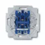Elektriskais slēdzis 1P Busch-Jaeger 1413-0-0491 — 1-polu, 250 V AC, 10 A, Zils metālisks, 71×71×25 mm