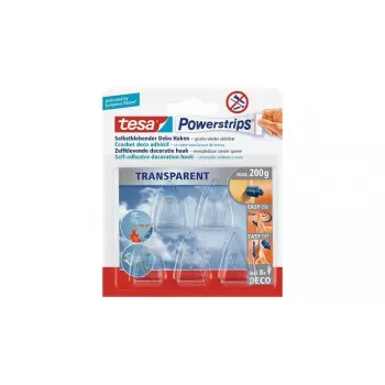 Universāls āķis TESA Powerstrips Indoor Caurspīdīgs 5 gab.