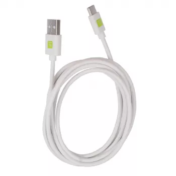 Techly ICOC MUSB20-CMAM20TW USB kabelis 2 m USB A - USB C balts
