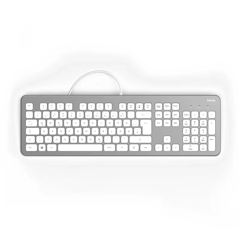 Hama KC-700 klaviatūra, USB, QWERTZ vācu, melna (00182651)