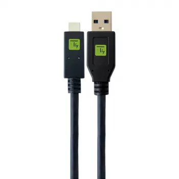 Techly ICOC MUSB312-CMAM05T USB kabelis 0.5 m USB A - USB C melns