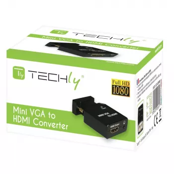 Techly Mini Converter VGA un Audio uz HDMI IDATA VGA-HDMINI