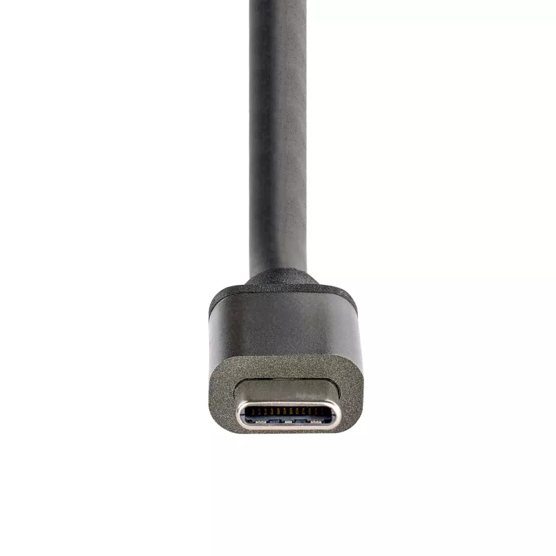StarTech.com 3-Portu USB-C vairāku monitoru adapteris, USB Type-C uz 3x DisplayPort 1.4 MST centrmezgls, trīskāršs 4K 60Hz DP klēpjdatora paplašinātājs/sadalītājs, HDR, pagarināts iebūvētais kabelis - tikai Windows