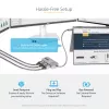 StarTech.com 3-Portu USB-C vairāku monitoru adapteris, USB Type-C uz 3x DisplayPort 1.4 MST centrmezgls, trīskāršs 4K 60Hz DP klēpjdatora paplašinātājs/sadalītājs, HDR, pagarināts iebūvētais kabelis - tikai Windows