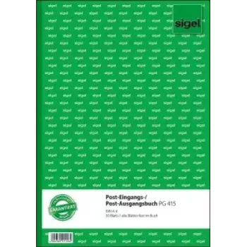 Piezīmju grāmatiņa Sigel PG415 A4 50 lapas Zaļa Balta