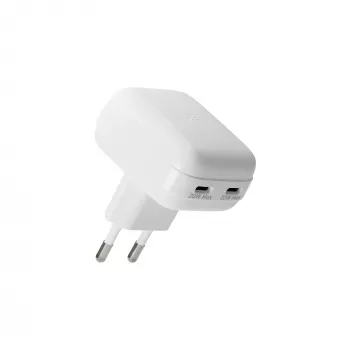 Sienas lādētājs d bramante re-charge Pro EU Flat 2×USB-C 20W Balts (iekštelpām)
