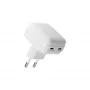 Sienas lādētājs d bramante re-charge Pro EU Flat 2×USB-C 20W Balts (iekštelpām)