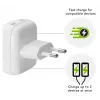Sienas lādētājs d bramante re-charge Pro EU Flat 2×USB-C 20W Balts (iekštelpām)