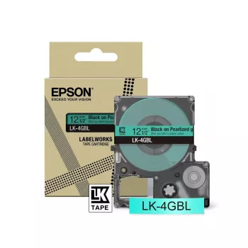 Lentes kasetne Epson LK-4GBL Melns uz zaļa 1,2 cm x 9 m