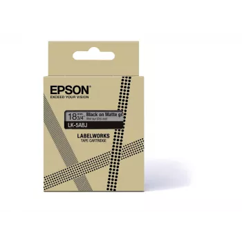 Epson matēta lente – Pelēka/Melna 18mm(8m) – LK-5ABJ