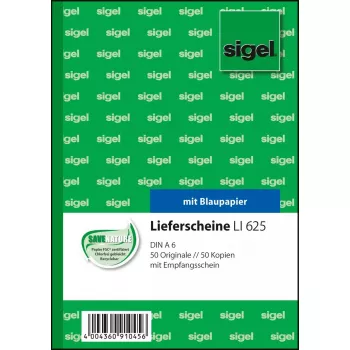 Biznesa veidlapa Sigel LI625 A6 Zaļa Rozā Balta