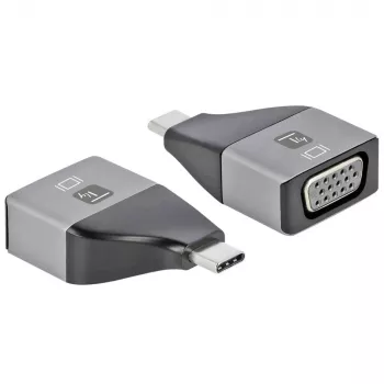 Techly IADAP USBC-VGAC USB-C uz VGA adapteris 1920x1200 pikseļi Melns, Sudrabs