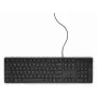 DELL vadu tastatūra KB216 – spāņu (QWERTY) – melna, pilna izmēra, USB, melna