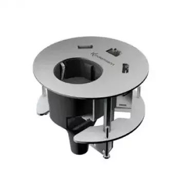 Galdā iebūvējams kontaktligzdu bloks Kindermann CablePort table² 7449000040