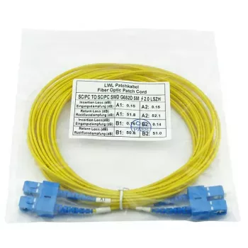 BlueOptics CAB-SMF-SC-SC-2-BO InfiniBand optiskā šķiedra kabelis 2 m SC SC G.657.A1