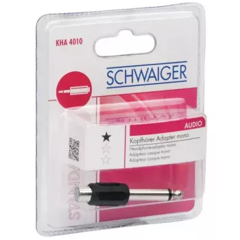 Savienotājs RCA Schwaiger KHA4010 533 6.3mm Melns