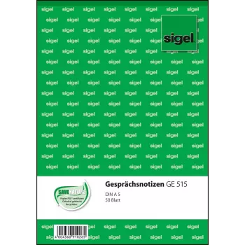 Biznesa veidlapa Sigel GE515, A5, balta, 50 loksnes