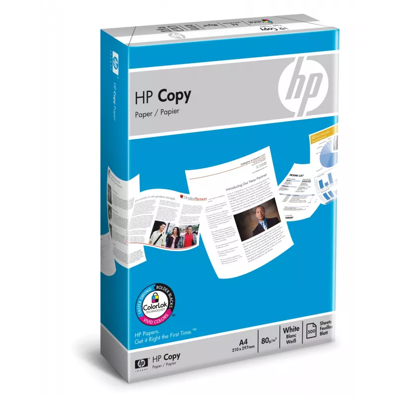 HP Copy Paper 80 gsm-500 loksnes/A4/210 x 297 mm