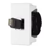 Kontaktligzdas adaptera plate ar USB-C kabeli Kindermann 7464000620 Balta Melna
