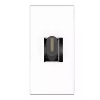 Kontaktligzdas adaptera plate ar USB-C kabeli Kindermann 7464000620 Balta Melna