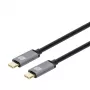 Techly USB 3.2 Gen 2 USB-C uz USB-B kabelis 1m Melns