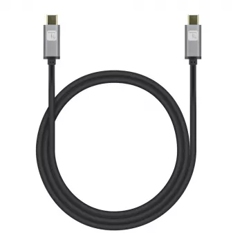 Techly USB 3.2 Gen 2 USB-C uz USB-B kabelis 1m Melns