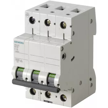 Siemens 5SL6316-6 automātiskais slēdzis 16A 3-polīgs B raksturlīkne