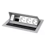 Izvadsistēma Kindermann CablePort standard² Type F sudrabaini balta