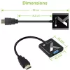 Techly HDMI-VGA pārveidotājs ar audio ligzdu