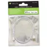 Techly ICOC APP-8WH1 Lightning kabelis 1 m Balts