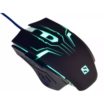 Sandberg Eliminator pele, labā roka, USB Type-A, 2400 DPI, Melna