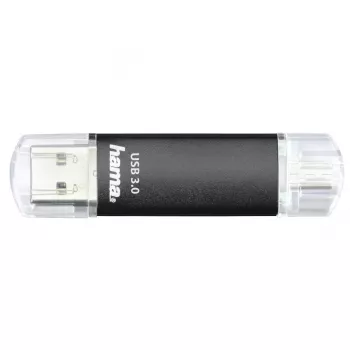 Hama Laeta Twin USB zibatmiņa 256 GB USB Type-A / Micro-USB 3.2 Gen 1 (3.1 Gen 1) Melna