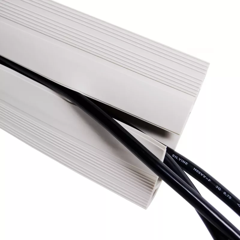 Dataflex Addit kabeļu aizsargs 150 cm, pelēks, ar līmlenti