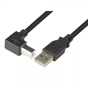 Techly USB 2.0 kabelis A vīriešu / B vīriešu leņķa 1m ICOC U-AB-10-ANG