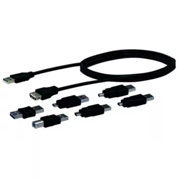 USB pagarinātāja kabelis un adapteru komplekts Schwaiger CAUSET531
