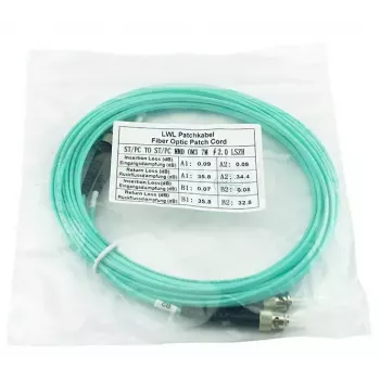 BlueOptics SFP3333EU1MK InfiniBand optiskās šķiedras kabelis 1 m ST, akvamarīna krāsā