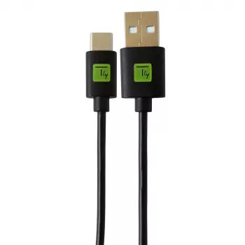 Techly ICOC MUSB20-CMAM20T USB kabelis USB 2.0 2 m USB A USB C Melns