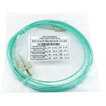 BlueOptics Duplex LWL Patchkabel SC-SC OM3 2 metri
