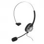 Hama 00201157 austiņas/headset Vadu galvas saite Birojs/Zvanu centrs Melns, Sudrabs