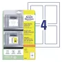 Avery Placard Label Holders gaiši pelēki pašlīmējoši printera etiķešu turētāji A4