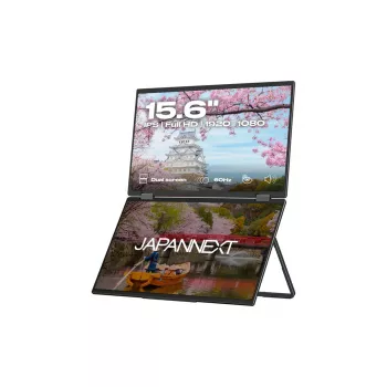 JAPANNEXT JN-DMD-IPS156F 39,6 cm (15,6 collu) LCD monitors, Full HD 1920x1080, melns