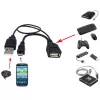 Techly USB 2.0 OTG kabelis A F Micro USB M ar USB 30cm Melns ICOC MUSB-MC2