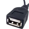Techly USB 2.0 OTG kabelis A F Micro USB M ar USB 30cm Melns ICOC MUSB-MC2