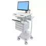 Multividas ratiņi Ergotron StyleView Aluminium Grey White