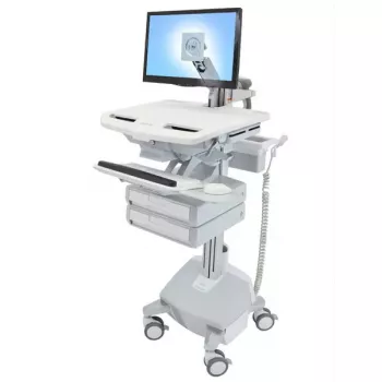 Multividu ratiņi Ergotron StyleView alumīnija pelēkā baltā krāsā